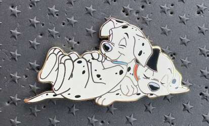 Dalmatian Puppies Sleeping Gold