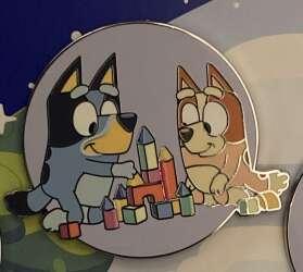 Bluey and Bingo with Building Blocks