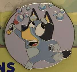 Bluey with Bubble Wand