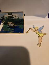 Neverland 3d diorama with ship and separate tinkerbell