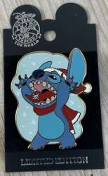 Stitch Catching a Snowflake on his Tongue