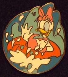 2007 Hidden Mickey - Characters in Inner Tubes - Daisy Duck - WDW