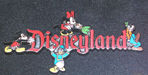 'Mickey &amp; Friends with Disneyland Logo (2 pin set) - Disneyland - Mickey, Minnie, Donald, Goofy, Pluto - Logo 2000 - Fab Five - DLR'