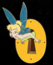 Tinker Bell popping through a Keyhole