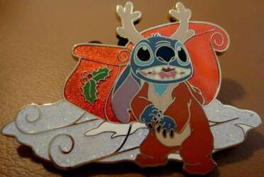 DS - Stitch as Reindeer - Christmas