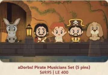 Pirate Musicians Set (5 pins)