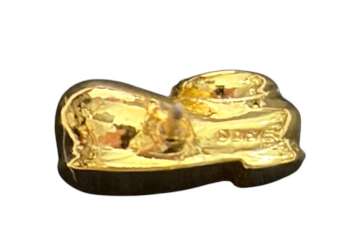 'Unknown Series - ToonTown Original - Gold Mickey Shoes - Lapel - TDR'