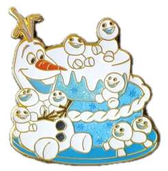 Olaf and Snowgies - Blue Cake