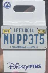 120378 - Rock 'n' Roller Coaster Starring the Muppets - Let's Roll — MUPP3T5 License Plate - Walt Disney World alternate image