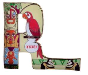 Letter R — Fritz, Tiki Pole, and Tiki Drummers