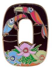 Letter O — Toucans and Flower Boat