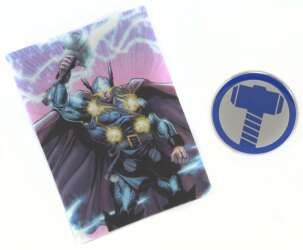 120425 - NECA Marvel Die-Struck Pin & Card Mystery Collection - Thor Symbol - Disney Licensed alternate image