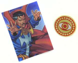 120428 - NECA Marvel Die-Struck Pin & Card Mystery Collection - Doctor Strange Symbol — Embossed Variant - Disney Licensed alternate image