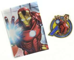 120432 - NECA Marvel Die-Struck Pin & Card Mystery Collection - Iron Man — Embossed Variant - Disney Licensed alternate image