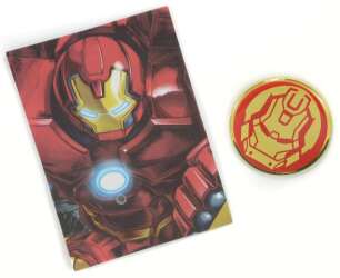 120434 - NECA Marvel Die-Struck Pin & Card Mystery Collection - Hulk Buster Symbol - Disney Licensed alternate image