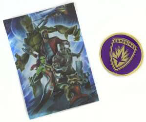 120447 - NECA Marvel Die-Struck Pin & Card Mystery Collection - Guardians of the Galaxy Symbol — Embossed Variant - Disney Licensed alternate image