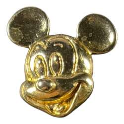Gold 3D Mickey Mouse Head - Happy