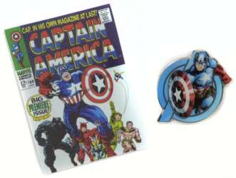 120497 - NECA Marvel Die-Struck Pin & Card Mystery Collection - Captain America - Disney Licensed alternate image