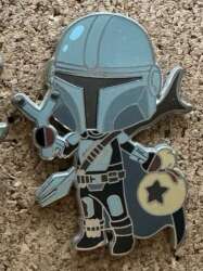 Mandalorian holding Bells from Animal Crossing