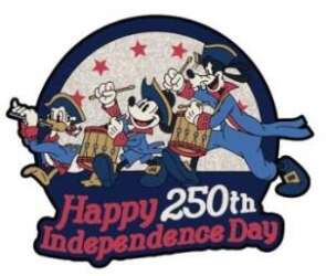 Happy 250th - Mickey, Goofy, Donald - America on Parade