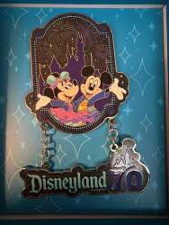 120962 - Disneyland Resort 70th Anniversary Celebration - Mini Jumbo Dangle - Disneyland Resort alternate image