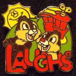 2007 Hidden Mickey - Dreams Collection - Chip &amp; Dale LAUGHS - DLR
