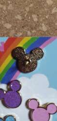 121145 - Fantasy Pin Series: onlyhappythings - Glitter Rainbow Mickey Heads Pin set - Fantasy Unlicensed alternate image