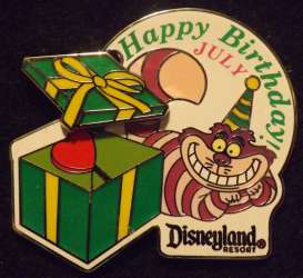 'Birthday of the Month - Happy Birthday July - Cheshire Cat - DLR'