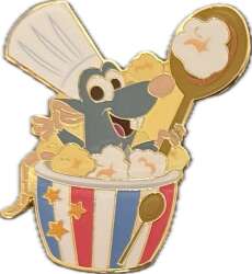 香港ディズニーランド POPCORN PALS レミー Pixar Popcorn Pals Mystery Pin - Remy | PIN 122507