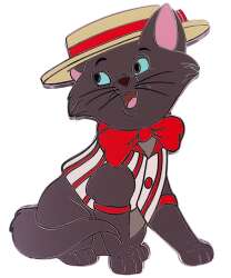'Dapper Cats - Berlioz as Dapper Dan in Red - WDI'