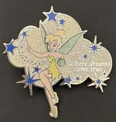 Where Dreams Come True - Pixie Dust Pins - Tinker Bell - Silver Cloud - MLT