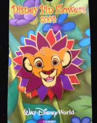 1039 - Disney Pin Flowers Pursuit Map Collection - Simba - Walt Disney World alternate image