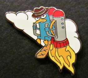 Agent P with a Jet Pack Jerry Leigh pin