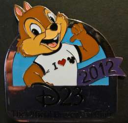 17031 - D23 Fan Club Renewal - 2012 Chip - I (Heart) (Mickey Icon) Shirt - Disney Fan Club alternate image