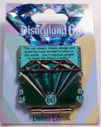 14037 - Disneyland 60th Celebration Diamond Countdown - Walt Disney - Anniversary - Aqua - Quote - Disneyland Resort alternate image