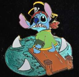 'Stitch Pirate Adventure (6 Pin Set) - The Plank - DA'