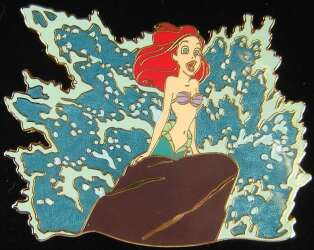 'The Little Mermaid - Ariel on Rock Jumbo Pin - DA'