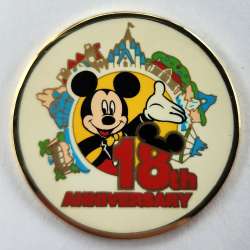 12945 - Tokyo Disneyland Anniversaries - 18th Anniversary - Mickey Mouse - Tokyo Disneyland Resort alternate image