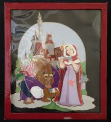 23791 - Beauty and the Beast - Belle and Beast Feeding Birds (Super Jumbo) - Disney Store US alternate image