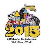 11313 - 2015 Dated Year Pins - Walt Disney World Cinderella Castle Dated Jumbo - Walt Disney World alternate image