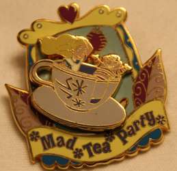 26389 - Mad Tea Party - Alice and the Cheshire Cat ride the Mad Tea Party Attraction alternate image