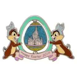 'Easter 2018 - Chip and Dale - Cinderella's Castle Spinner - WDW'