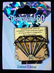 11781 - Disneyland 60th Celebration Diamond Countdown - Walt Disney - 60th Anniversary - Yellow - Quote - Disneyland Resort alternate image