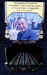 'Disneyland 60th Celebration Diamond Countdown - Walt Disney - 60th Anniversary - Yellow - Quote - DLR'