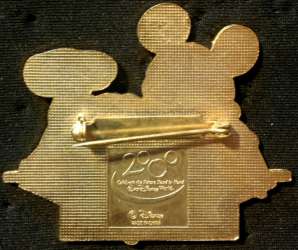 'Millennium Celebration - Mickey Mouse Laying on Parks Logos (Brooch Back) - WDW'