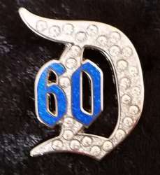 11404 - Disneyland 60th Diamond D - Jeweled Gothic D - Disneyland Resort alternate image