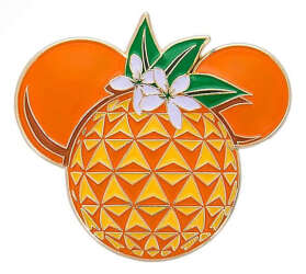 14745 - EPCOT International Flower & Garden Festival 2018 - Guaranteed Fresh Pin Set - Spaceship Earth Orange Icon ONLY - Walt Disney World alternate image