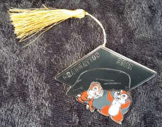 Graduation - 2015 Chip and Dale under cap with tassel - MLT