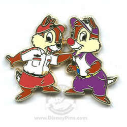 14835 - Cast Pin Parties Cast Members Create Magic - Cast Roles Gift Pins Collection - Chip and Dale in Transportation Costumes - Walt Disney World alternate image