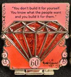 Walt Disney - Anniversary - Red - Quote